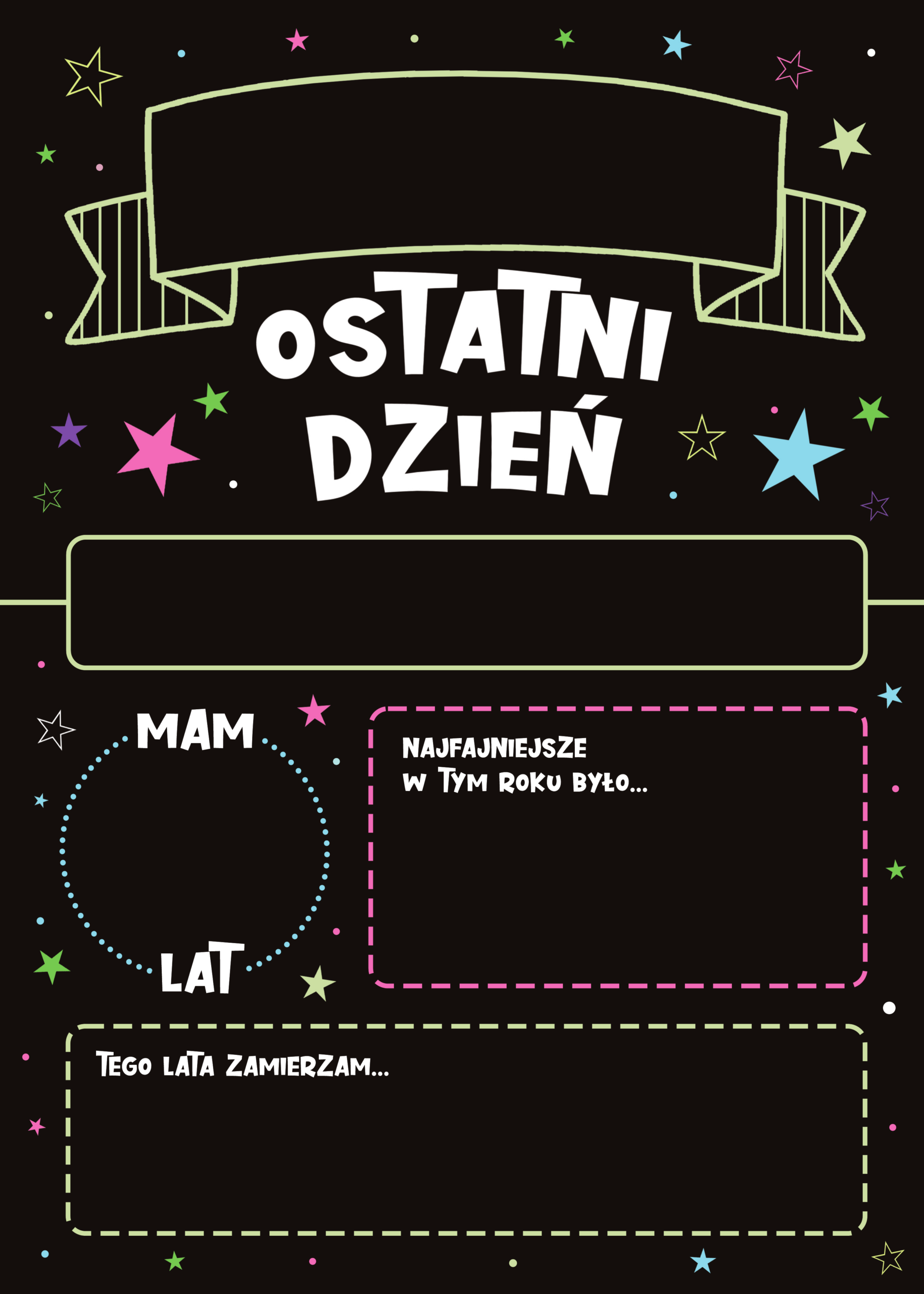 Tablica - Pierwszy dzień